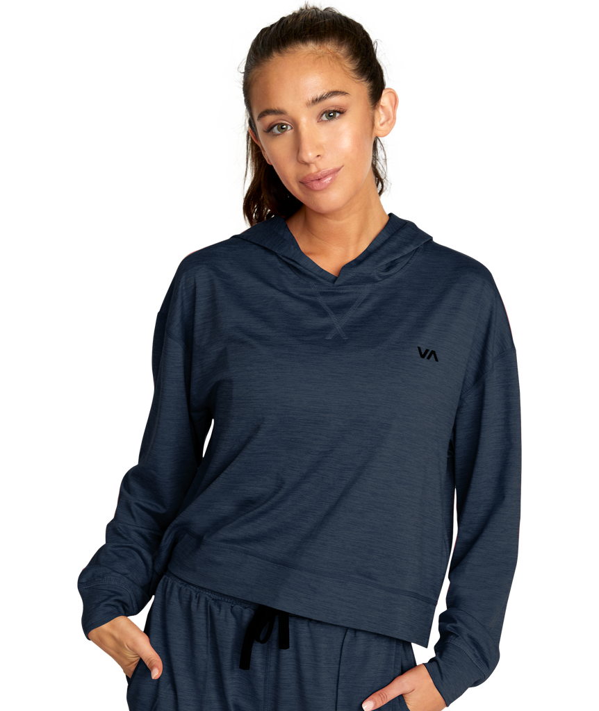 RVCA Cable Cropped Workout Hoodie